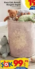 KEÇE ÇOK AMAÇLI BÜZGÜLÜ SEPET KEÇE ÇOK AMAÇLI BÜZGÜLÜ SEPET